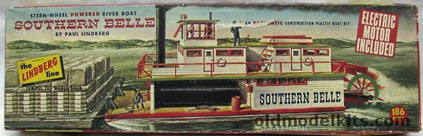 Lindberg 1/64 Stern Wheel Riverboat 'Southern Belle' Motorized, 715M-269 plastic model kit